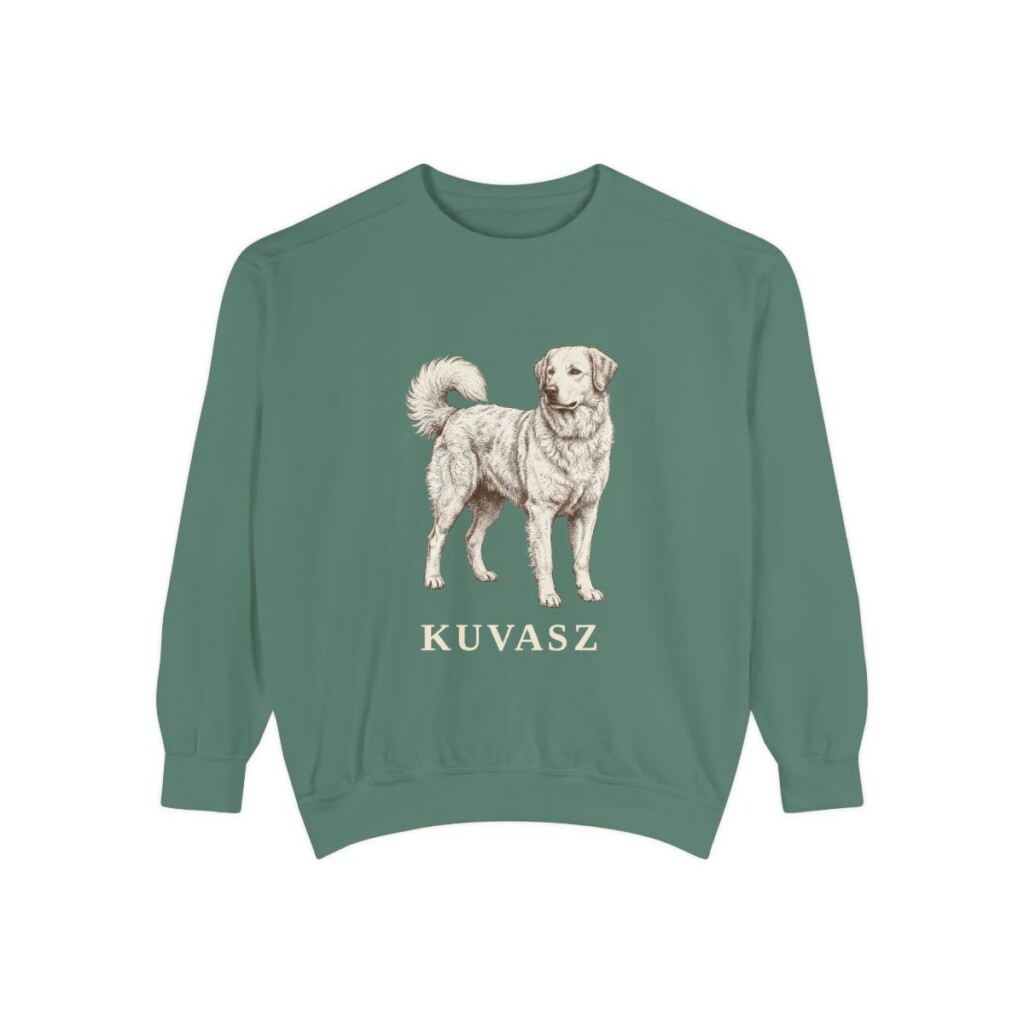 Kuvasz Sweatshirt, Light Green, front view
