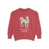 kuvasz-sweatshirt-mom-crimson Kuvasz Mom Sweatshirt, Crimson, front view