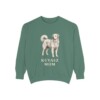 kuvasz-sweatshirt-mom-light-green Kuvasz Mom Sweatshirt, Light Green, front view
