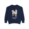 kuvasz-sweatshirt-mom-true-navy Kuvasz Mom Sweatshirt, True Navy, front view
