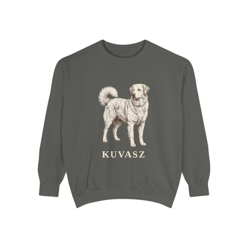 Kuvasz Sweatshirt, Pepper, front view
