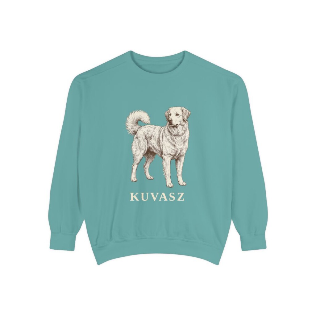 Kuvasz Sweatshirt, Seafoam, front view