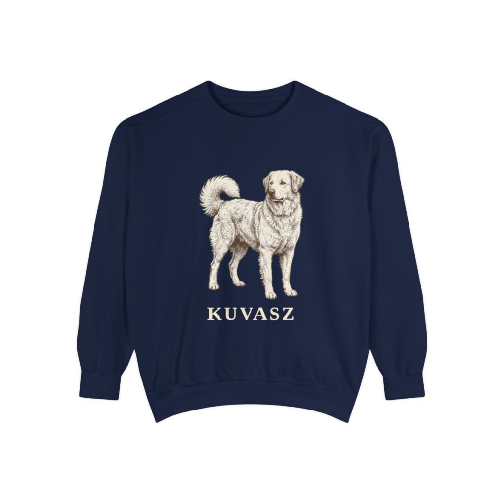 Kuvasz Sweatshirt, True Navy, front view