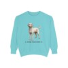 Labradoodle Sweatshirt, Chalky Mint, front view