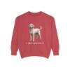 Labradoodle Sweatshirt, Crimson, front view