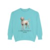 Labradoodle Dad Sweatshirt, Chalky Mint, front view