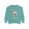 Labradoodle Dad Sweatshirt, Seafoam, front view