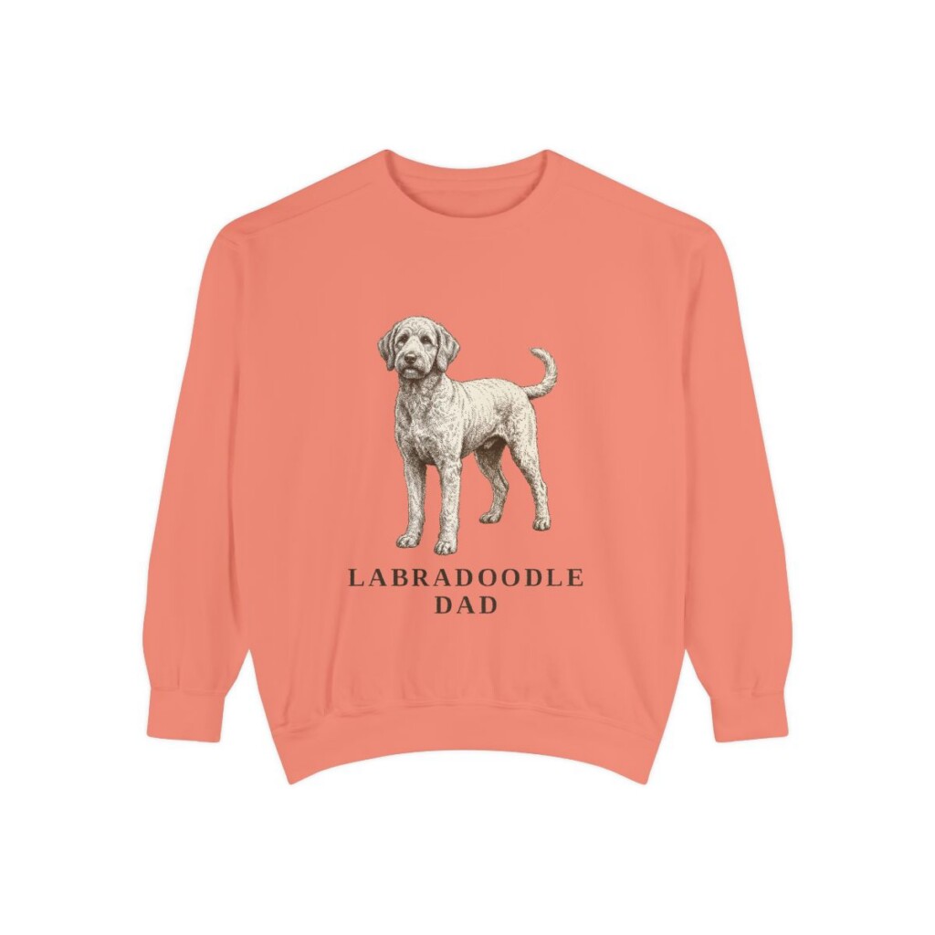 Labradoodle Dad Sweatshirt, Terracotta, front view