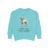 Labradoodle Humor Sweatshirt, Chalky Mint, front view
