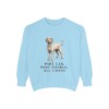Labradoodle Humor Sweatshirt, Chambray, front view