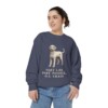 Labradoodle Humor Sweatshirt, Denim, person 2 front