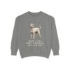 Labradoodle Humor Sweatshirt, Grey, front view