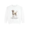 Labradoodle Latin Sweatshirt, White, front view