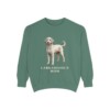 Labradoodle Mom Sweatshirt, Light Green, front view