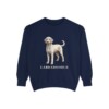 Labradoodle Sweatshirt, True Navy, front view