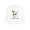 Labradoodle Sweatshirt, White, front view