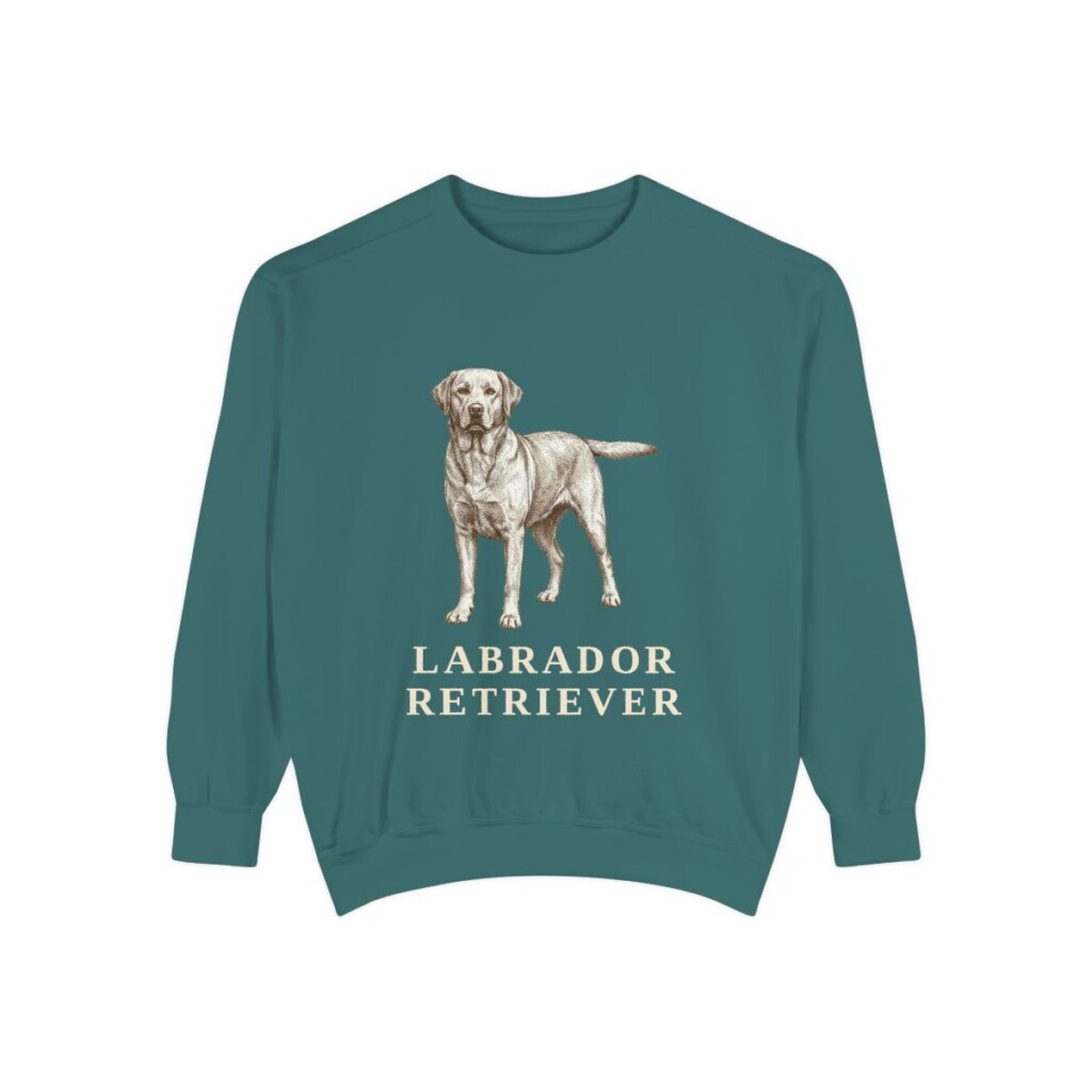 Labrador Retriever Sweatshirt, Blue Spruce, front view