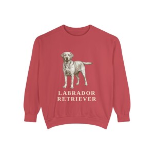 Labrador Retriever Sweatshirt, Crimson, front view