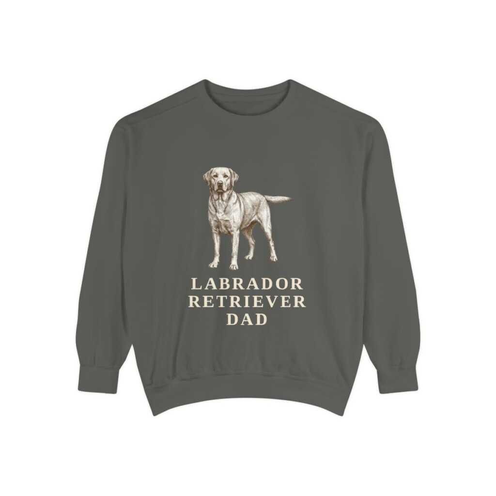 Labrador Retriever Dad Sweatshirt, Pepper, front view