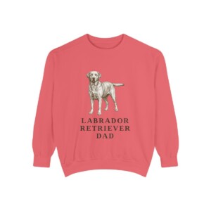 Labrador Retriever Dad Sweatshirt, Watermelon, front view