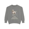 Labrador Retriever Humor Sweatshirt, Grey, front view