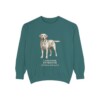 Labrador Retriever Latin Sweatshirt, Blue Spruce, front view