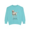 Labrador Retriever Latin Sweatshirt, Chalky Mint, front view