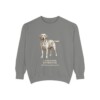Labrador Retriever Latin Sweatshirt, Grey, front view
