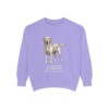 Labrador Retriever Latin Sweatshirt, Violet, front view