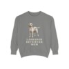 Labrador Retriever Mom Sweatshirt, Grey, front view