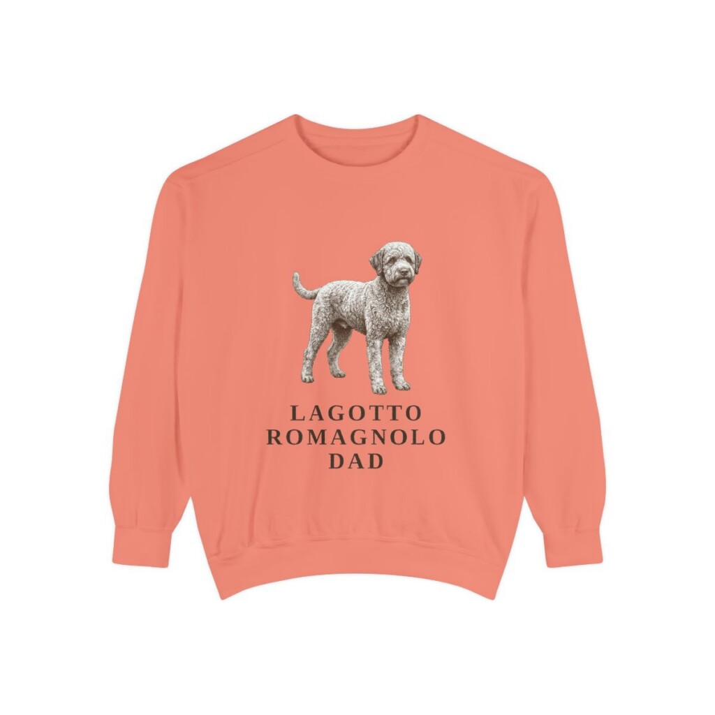 Lagotto Romagnolo Dad Sweatshirt, Terracotta, front view