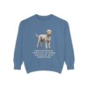 Lagotto Romagnolo Humor Sweatshirt, Blue Jean, front view