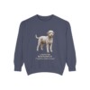lagotto-romagnolo-sweatshirt-latin-denim Lagotto Romagnolo Latin Sweatshirt, Denim, front view