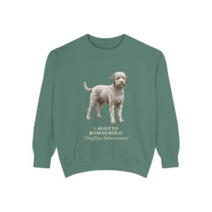 Lagotto Romagnolo Latin Sweatshirt, Light Green, front view