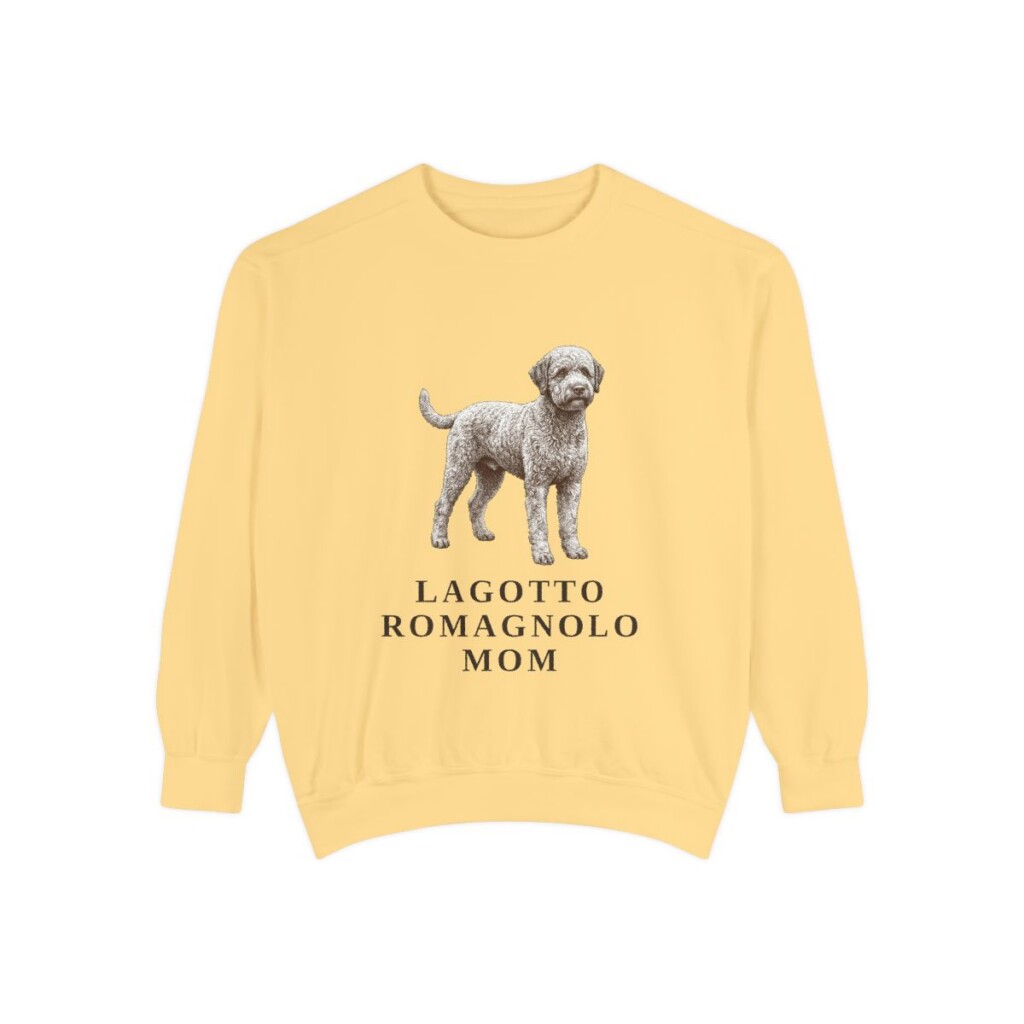 Lagotto Romagnolo Mom Sweatshirt, Butter, front view