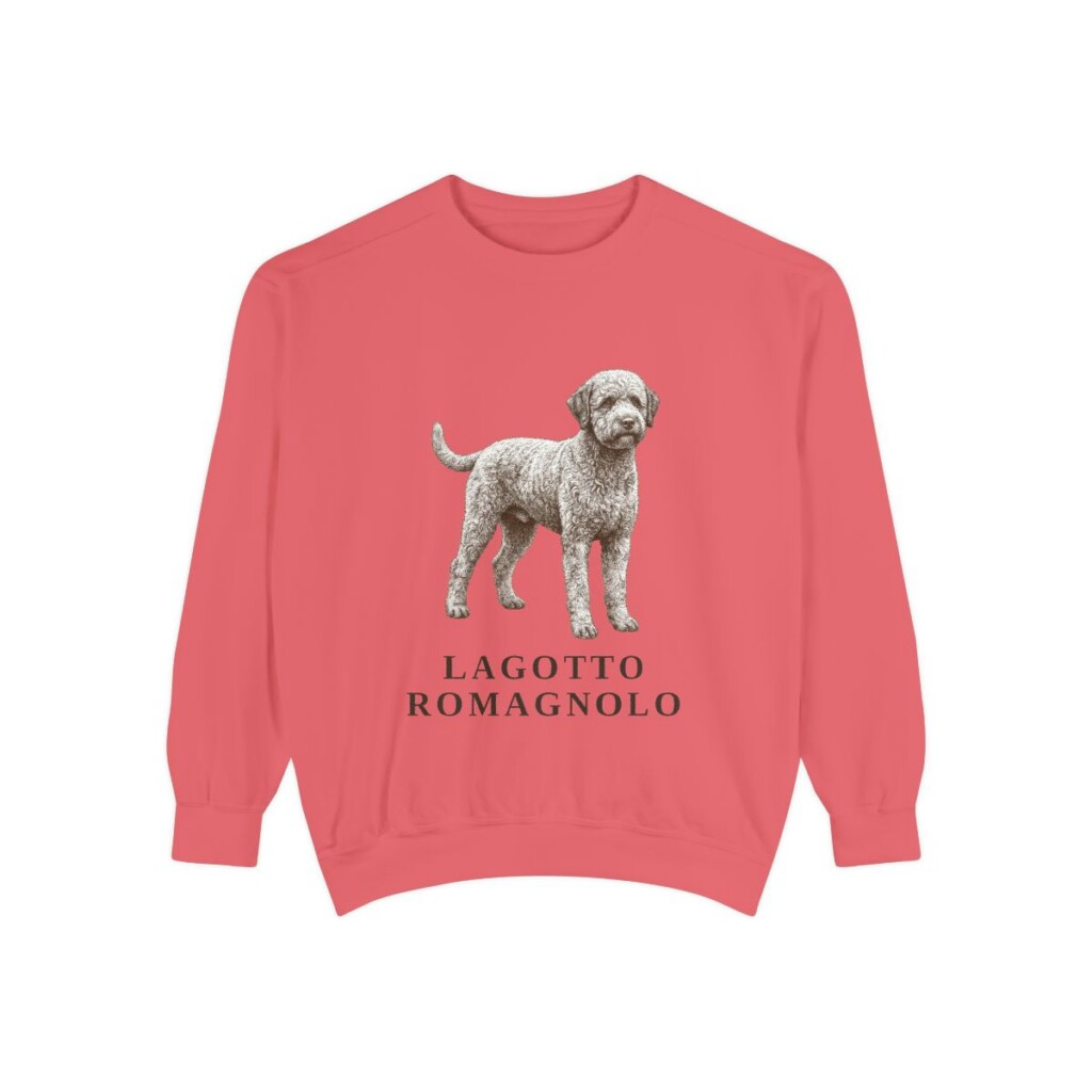 lagotto-romagnolo-sweatshirt-watermelon Lagotto Romagnolo Sweatshirt, Watermelon, front view