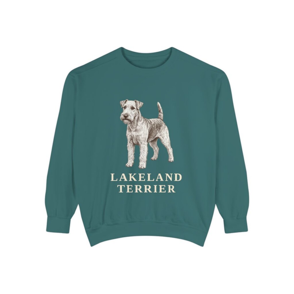 Lakeland Terrier Sweatshirt, Blue Spruce, front view