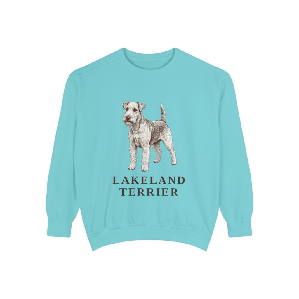 Lakeland Terrier Sweatshirt, Chalky Mint, front view