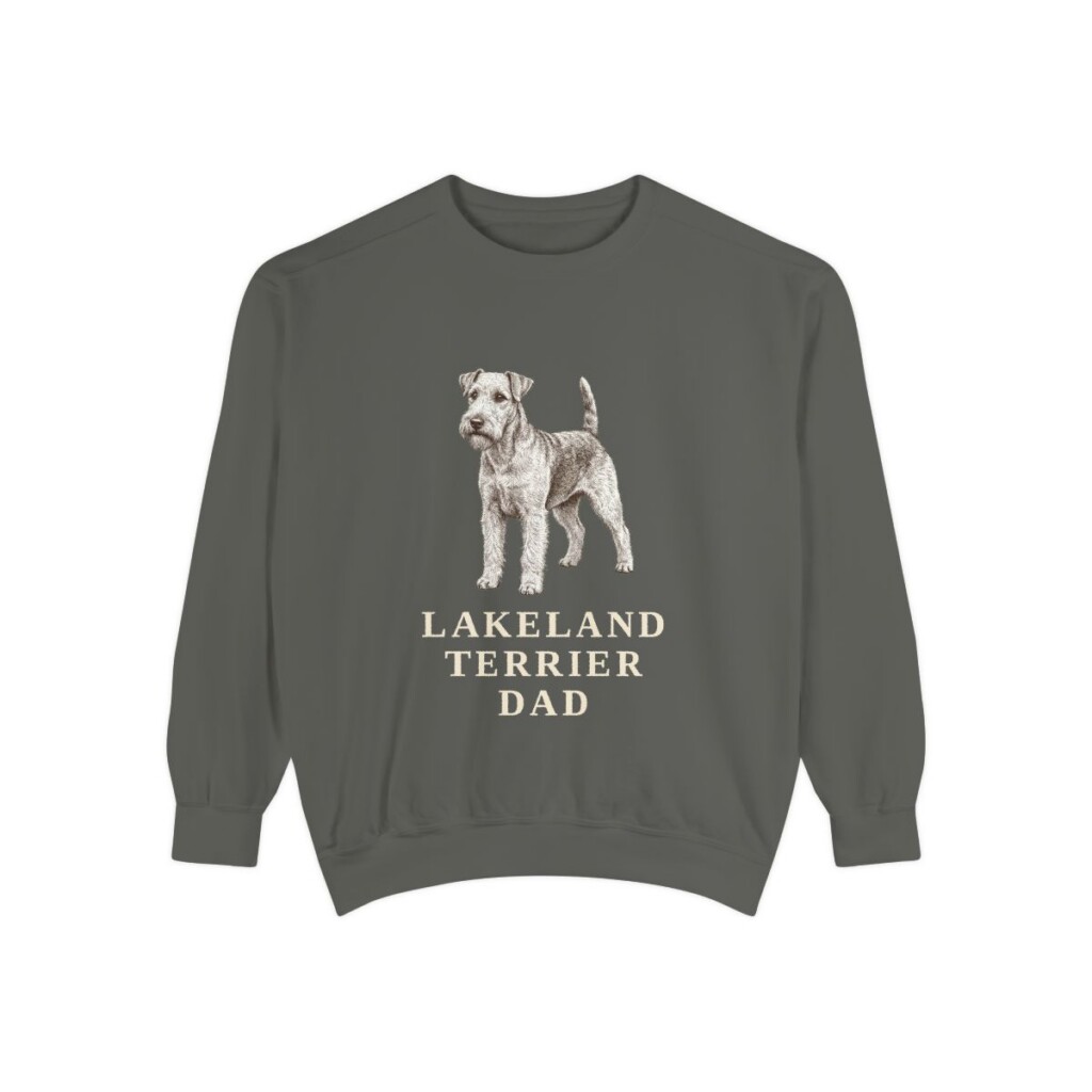 Lakeland Terrier Dad Sweatshirt, Pepper, front view
