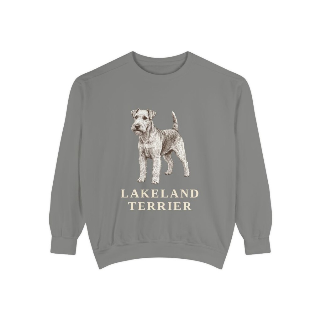 Lakeland Terrier Sweatshirt, Grey, front view