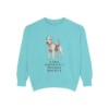 lakeland-terrier-sweatshirt-humor-chalky-mint Lakeland Terrier Humor Sweatshirt, Chalky Mint, front view
