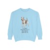 lakeland-terrier-sweatshirt-humor-chambray Lakeland Terrier Humor Sweatshirt, Chambray, front view