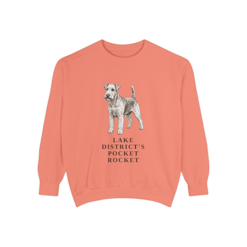 lakeland-terrier-sweatshirt-humor-terracotta Lakeland Terrier Humor Sweatshirt, Terracotta, front view