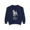 lakeland-terrier-sweatshirt-humor-true-navy Lakeland Terrier Humor Sweatshirt, True Navy, front view