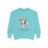 Lakeland Terrier Latin Sweatshirt, Chalky Mint, front view