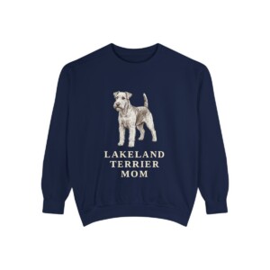 Lakeland Terrier Mom Sweatshirt, True Navy, front view