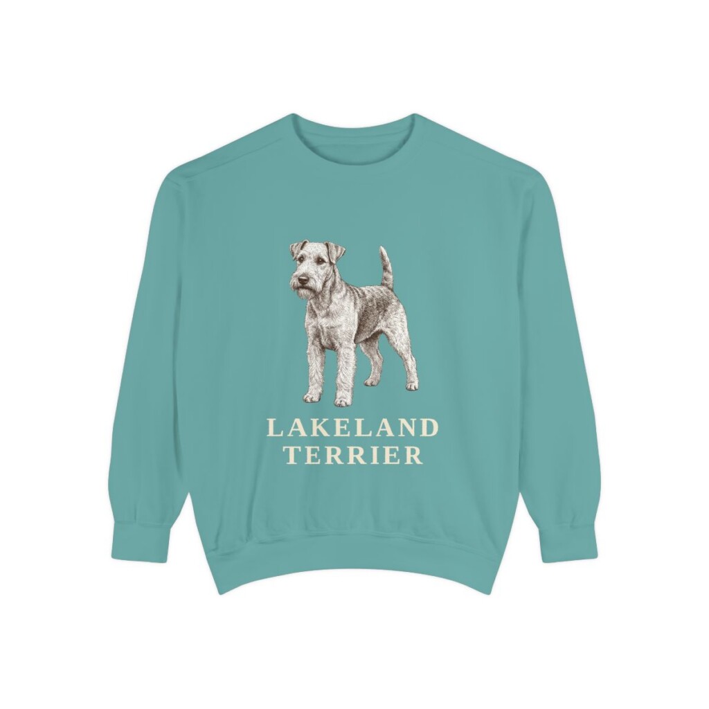 Lakeland Terrier Sweatshirt, Seafoam, front view