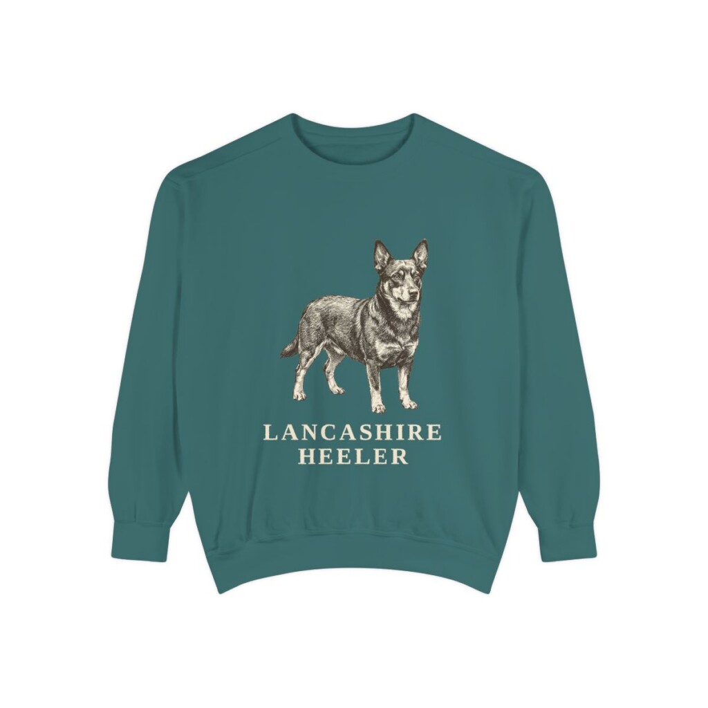 Lancashire Heeler Sweatshirt, Blue Spruce, front view