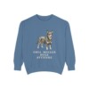 Lancashire Heeler Humor Sweatshirt, Blue Jean, front view