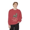 Lancashire Heeler Humor Sweatshirt, Crimson, person 1 front